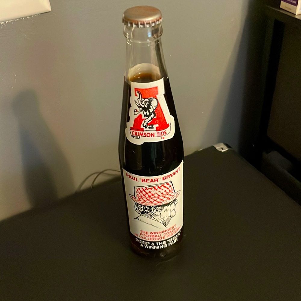 Paul Bear Bryant Coke Bottle
